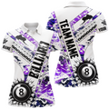 Custom Cracky Billiard 8 Ball Pool Camo Women's Polo Shirts S-5XL