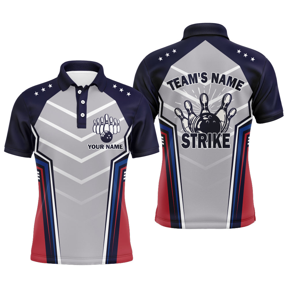 Strike Custom Bowling Shirt Vintage Team Jersey S-5XL Men's Polo Shirt
