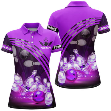 Custom Bowling Shirt for Bowling Team League Women's Polo Shirts S-5XL