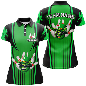 Custom Personalized Shirt for Lucky Bowling Team Women's Polo Shirts S-5XL