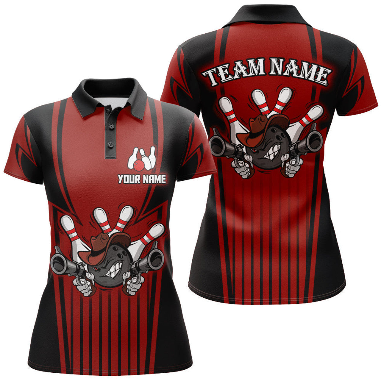 Custom Bowling Shirt for Team League Personalized Women's Polo Shirts S-5XL
