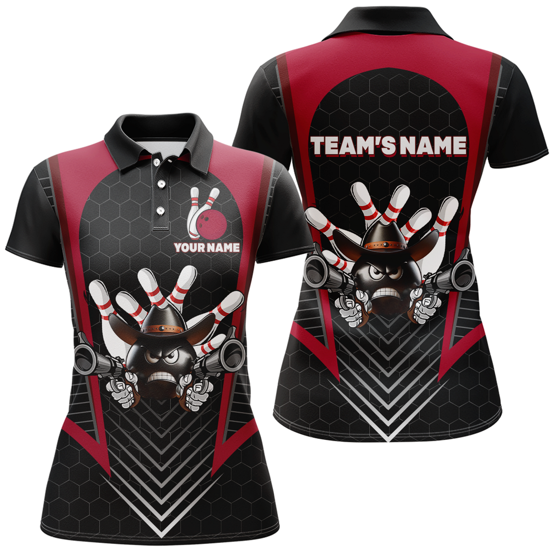 Custom Bowling Shirt for Bowling Team League Polo Shirt Women's Polo Shirts S-5XL