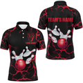 Custom American Bowling Thunder 3D Shirt Gift for Bowler Men's Polo Shirt S-5XL