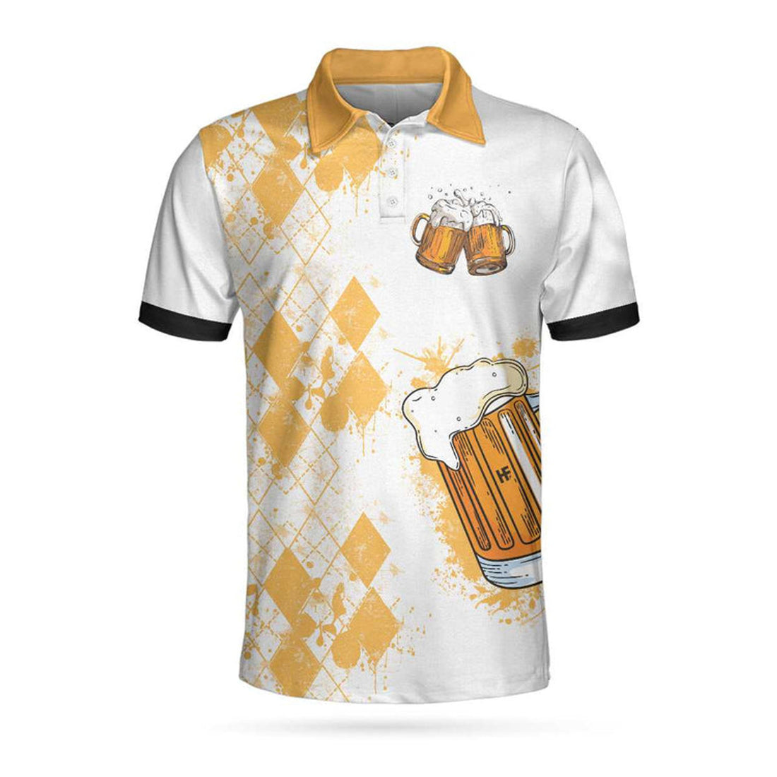 I Got A Cold Beer On Every Hole Golf Men's Polo Shirt