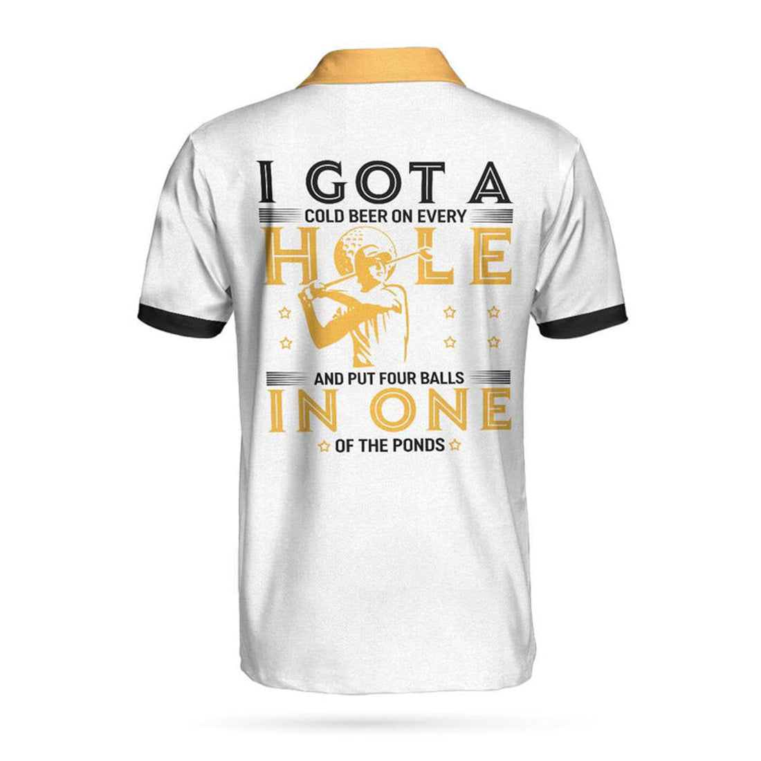 I Got A Cold Beer On Every Hole Golf Men's Polo Shirt
