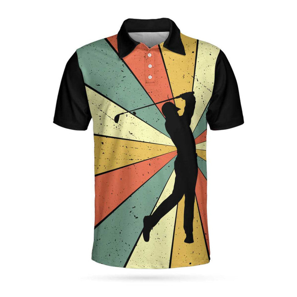 I Hate Golf Nice Shot I Love Golf Vintage Polo Shirt Best Men's Polo Shirt S-5XL