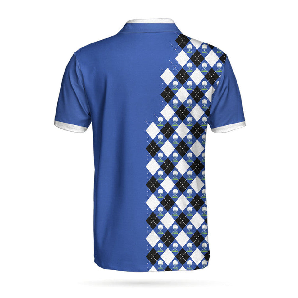 I Need My Daily Dose Of Iron Argyle Pattern Best Golf Men's Polo Shirt S-5XL