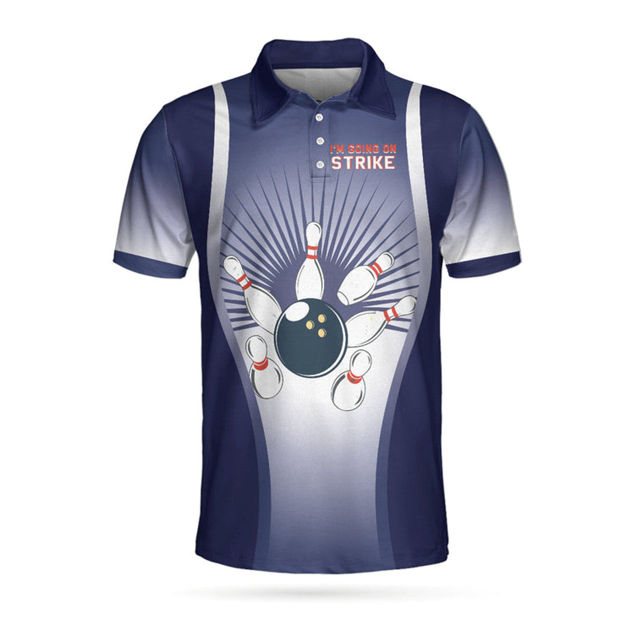 Best Bowling Shirt for Men Going on Strike Striking Men's Polo Shirt S-5XL