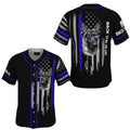 Police Belgian Malinois USA Flag Baseball Jersey S-5XL