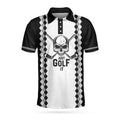 Just Golf It Skull Short Sleeve Golf Shirt for Men Men's Polo Shirt S-5XL