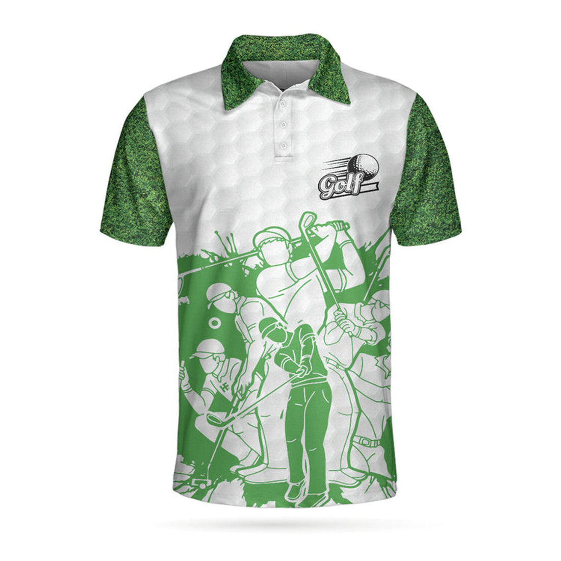 King Of The Green Golf Shirt Cool Gift Men's Polo Shirt S-5XL