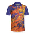 Leave No Pin Standing Bowling Short Sleeve Dynamic Sports Men's Polo Shirt