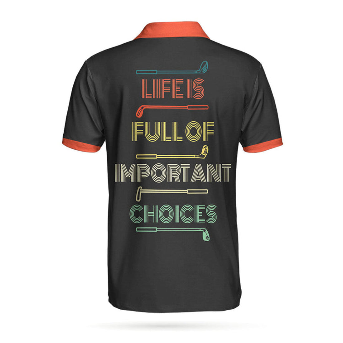 Important Choices Golf Your Hole Is My Goal Men's Polo Shirt S-5XL