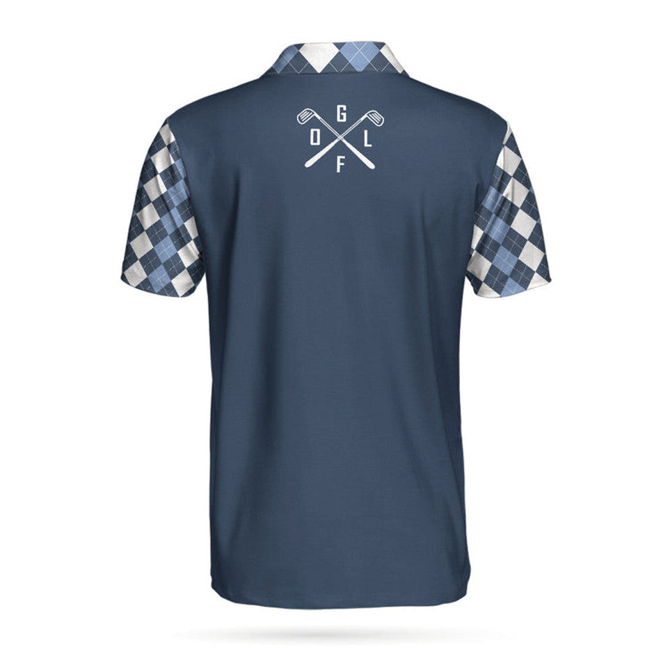 Life Is Short Swing Hard Argyle Pattern Best Golf Shirt Men's Polo Shirt S-5XL