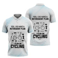 I Plan On Cycling Retirement Plan Men's Polo Shirt S-5XL
