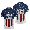 USA Outdoor Cycling Shirt for Active Riders Men's Polo Shirt S-5XL