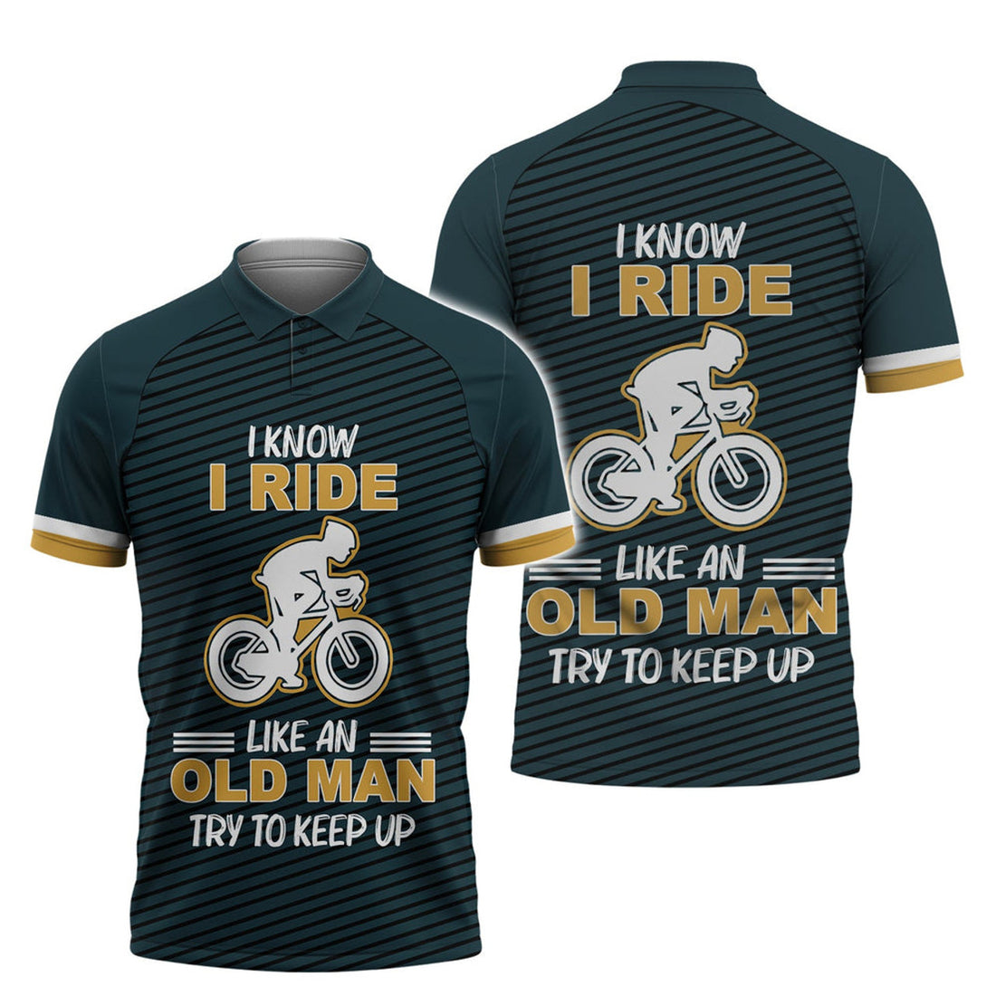 I Rise Like An Old Man Essensial Polo Shirt For Cyclist Men's Polo Shirt S-5XL
