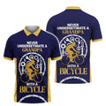 Cycling Grandpa Graphic Men's Polo Shirt S-5XL