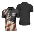 Make America Golf Again Black Hornet Nest American Flag Men's Polo Shirt S-5XL