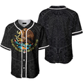 Mexican Aztec Warrior Baseball Jersey Gift Baseball Jersey S-5XL