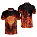 American Eagle Fire Pattern Cool Polo Shirt Gift for Men Men's Polo Shirt S-5XL