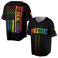 We Are Human Rainbow Pride Month LGBT Team Unisex Baseball Jersey S-5XL
