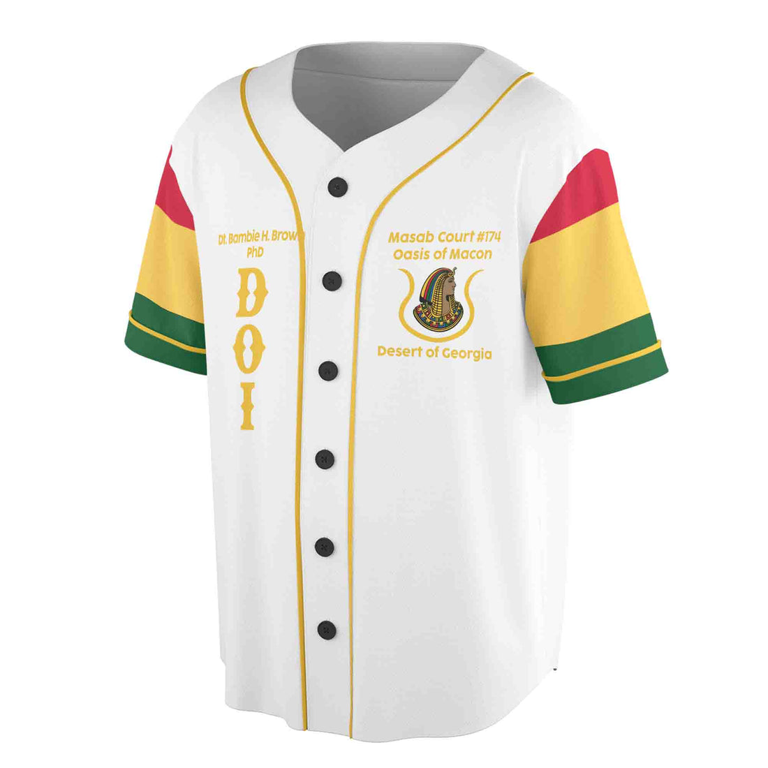 Custom Name Temple DOI Daughter of Isis Unisex Baseball Jersey S-5XL