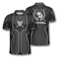 Custom Billiard Black Sport Version Emblem Uniform Shirt Men's Polo Shirt S-5XL
