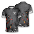 Custom Billiards 8 Balls Paint Splash Name 3D Polo Shirt Men's Polo Shirt S-5XL