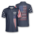Personalized Dart Flag American Polo Unisex Gift For Him Men's Polo Shirt S-5XL