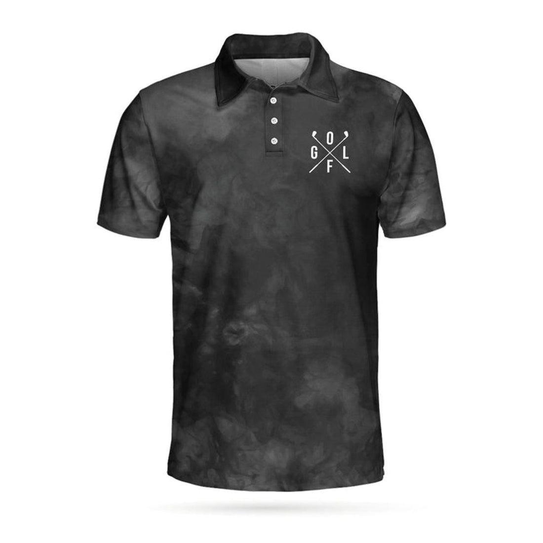 Premium Smoke Background Black Smoke Golf Polo Shirt Men's Polo Shirt S-5XL