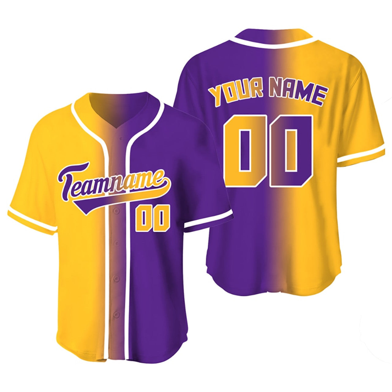 Custom Gradient Baseball Jersey Team Clothing Baseball Jersey S-5XL