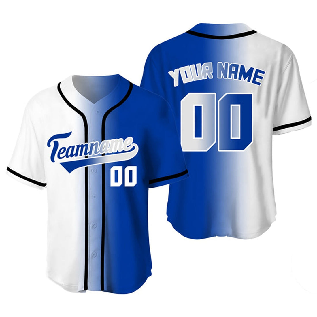 Custom Gradient Baseball Jersey Team Clothing Baseball Jersey S-5XL