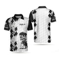 Skull Golf Reaper Argyle Best Shirt Men's Polo Shirt S-5XL