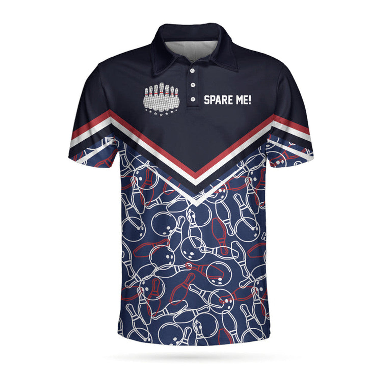 Spare Me Bowling Short Sleeve Men's Polo Shirt S-5XL
