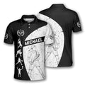 Custom Tennis Silhouettes Personalized All Over Printed Men's Polo Shirt S-5XL