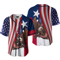 Texas Bald Eagle American Flag Baseball Jersey b9 S-5XL
