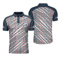 Trendy Red & Blue Golf Shirt Your Hole Is My Goal Men's Polo Shirt S-5XL