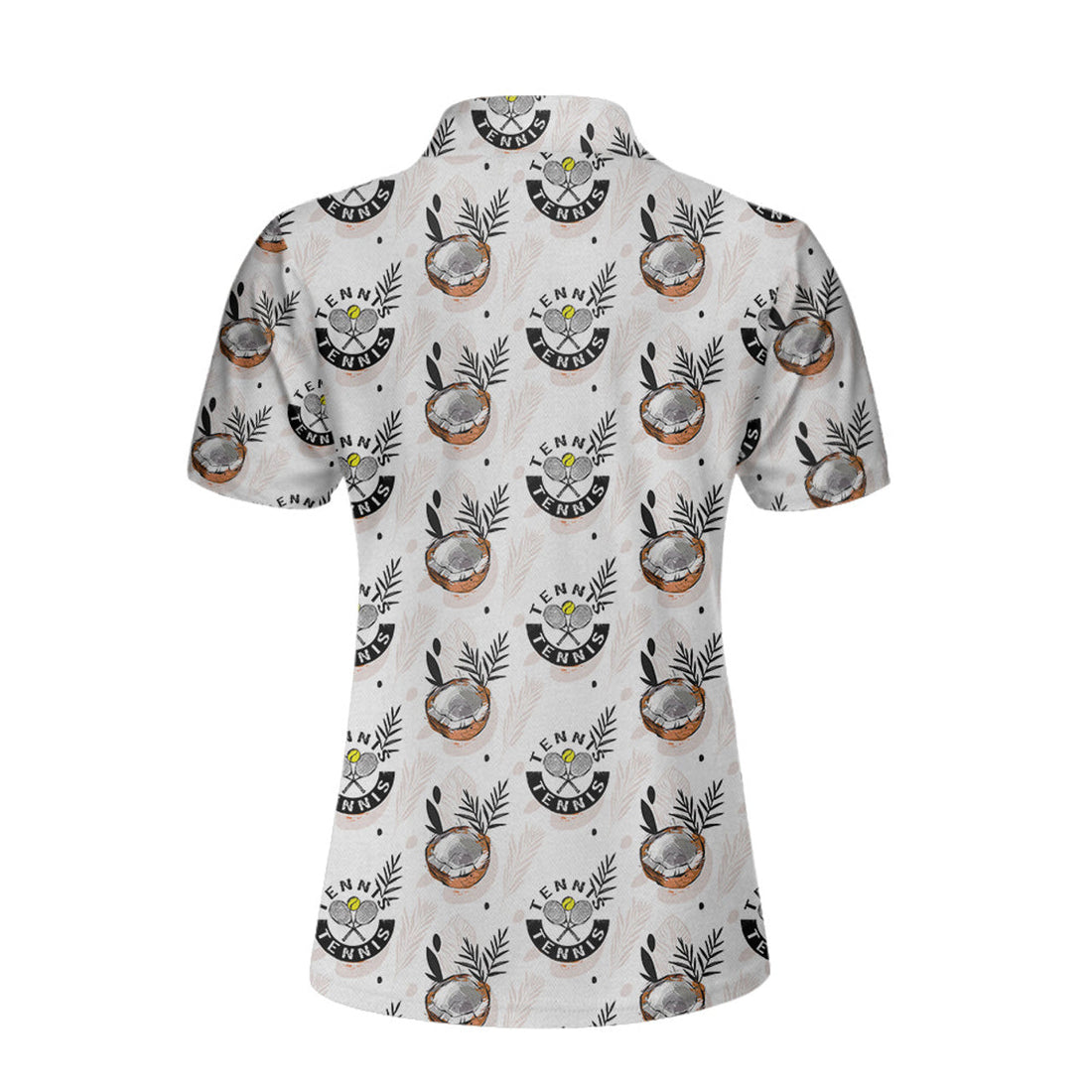 Tropical Coconut Tennis Shirt For Women Short Sleeve Women Polo Shirt - Women' s Polo Shirt S -5XL