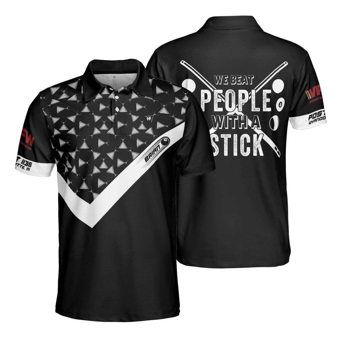 We Beat People With A Stick Golf Shirt Perfect Gift for Men Men's Polo Shirt