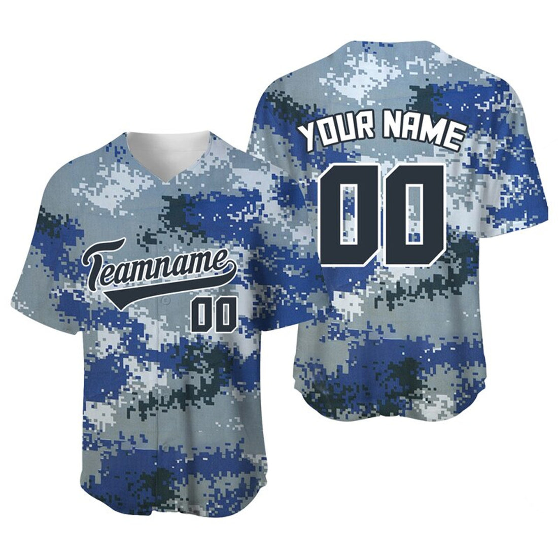 Custom Camo Baseball Jersey Team Name Sport Uniform Baseball Jersey S-5XL