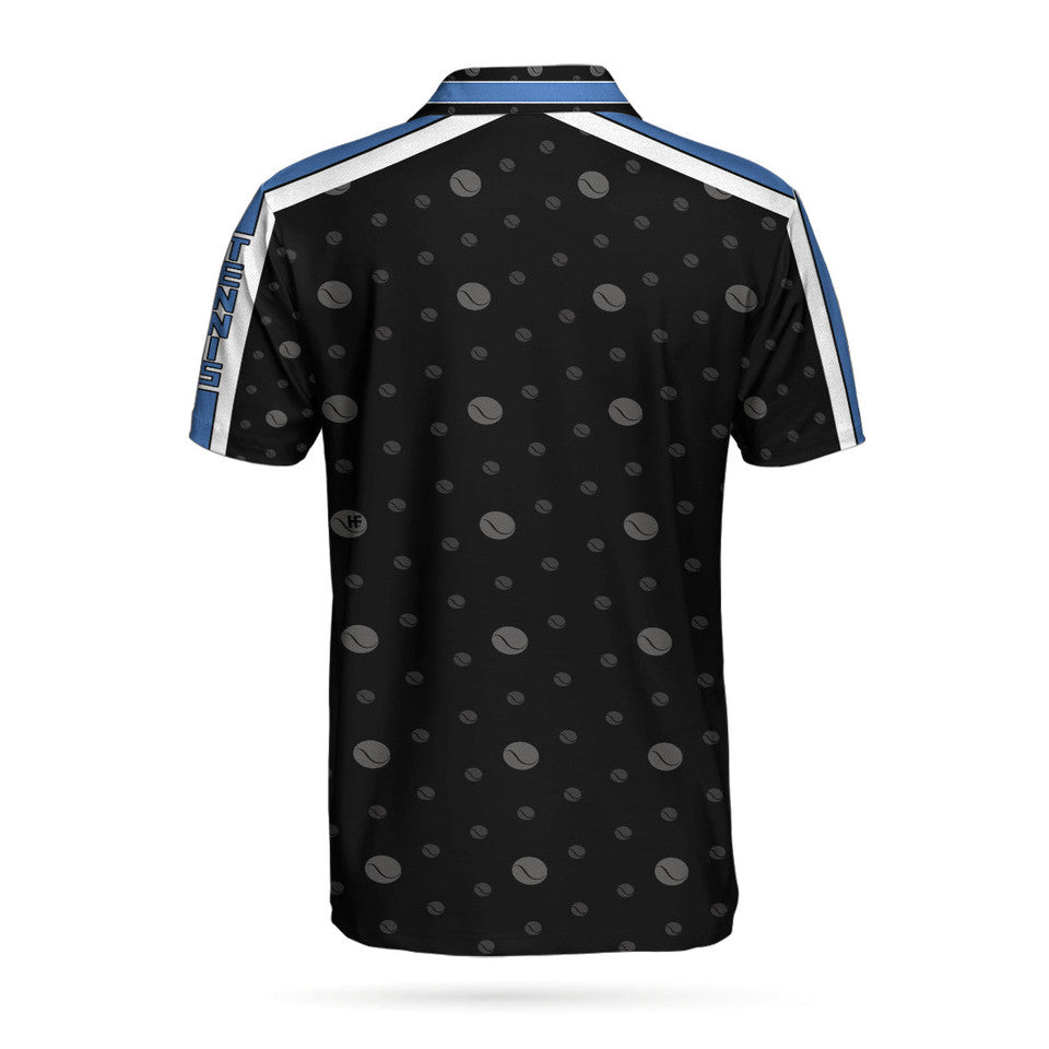 Weapon Of Choice Hard Version Black Tennis Pattern Men's Polo Shirt S-5XL