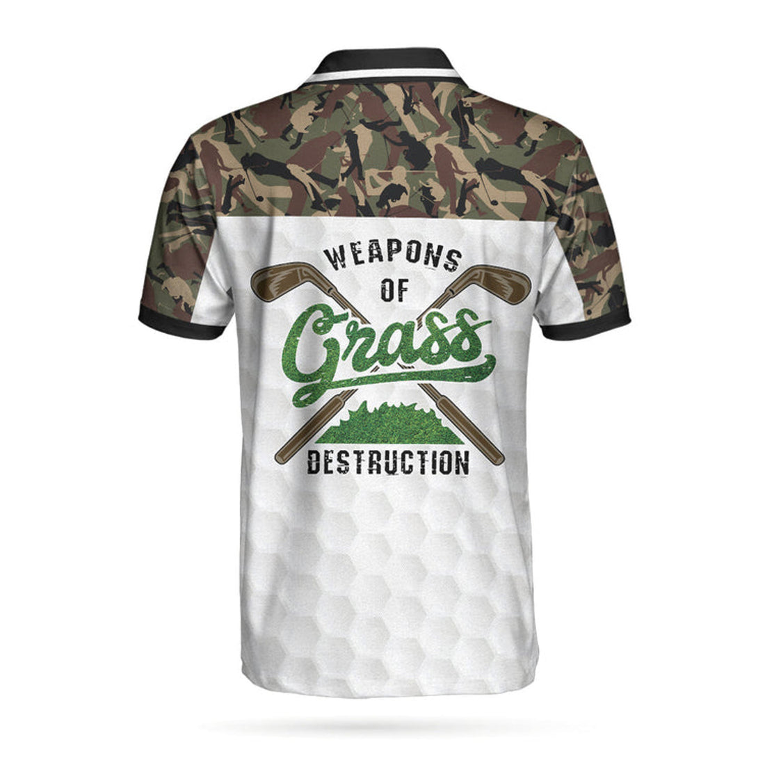 Smart Golf Shirt for Men Weapon of Grass Destruction Men's Polo Shirt S-5XL