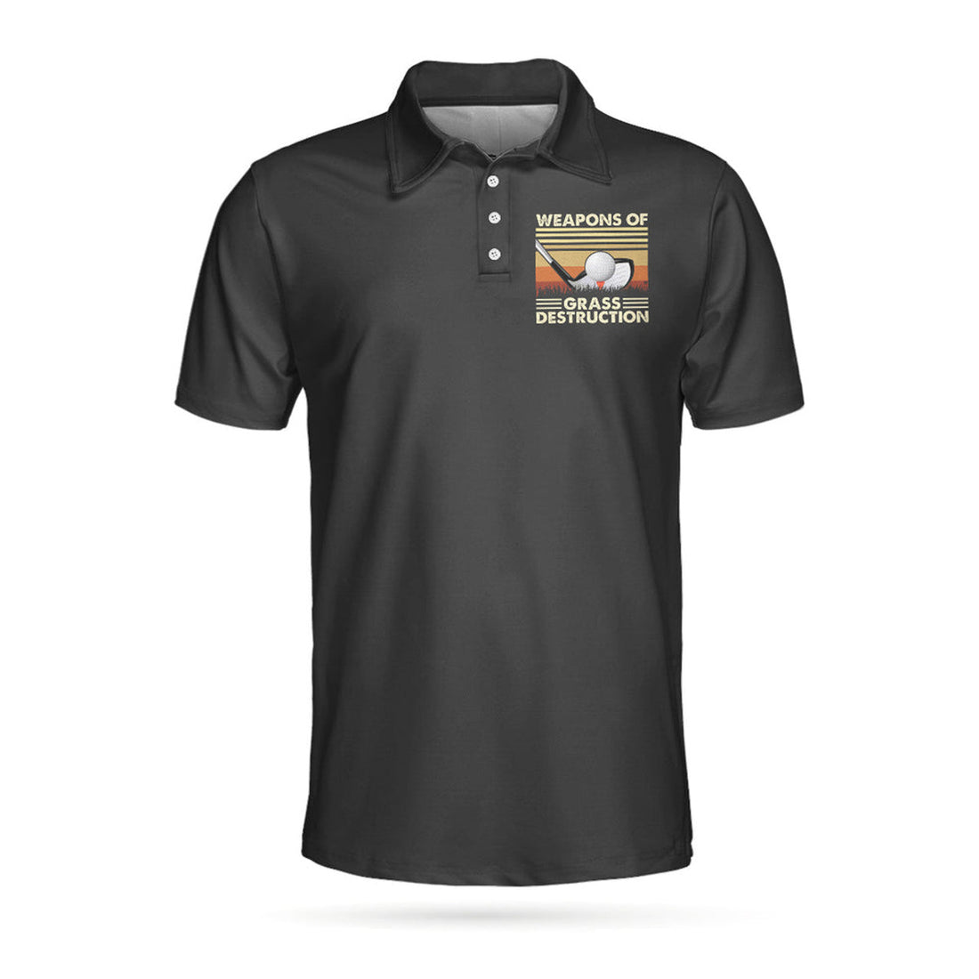 Vintage Chess Golf Shirt Weapons Of Grass Destruction Men's Polo Shirt S-5XL