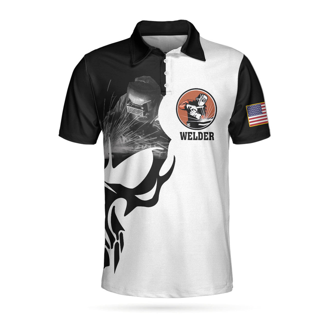 Welder Proud Skull Men's Polo Shirt If You Think You Can Do My Men's Polo Shirt