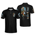 Zero Fck Given Skull Roses Short Best Golf Perfect Gift Men's Polo Shirt S-5XL