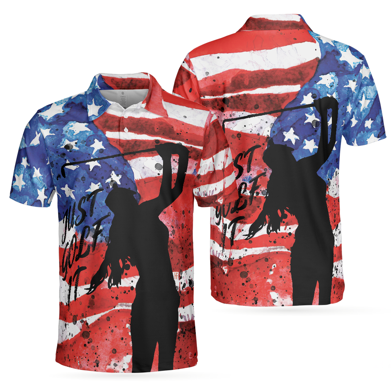 American Golfer Just Golf Sleeve Polo for Men and Women Men's Polo Shirt S-5XL