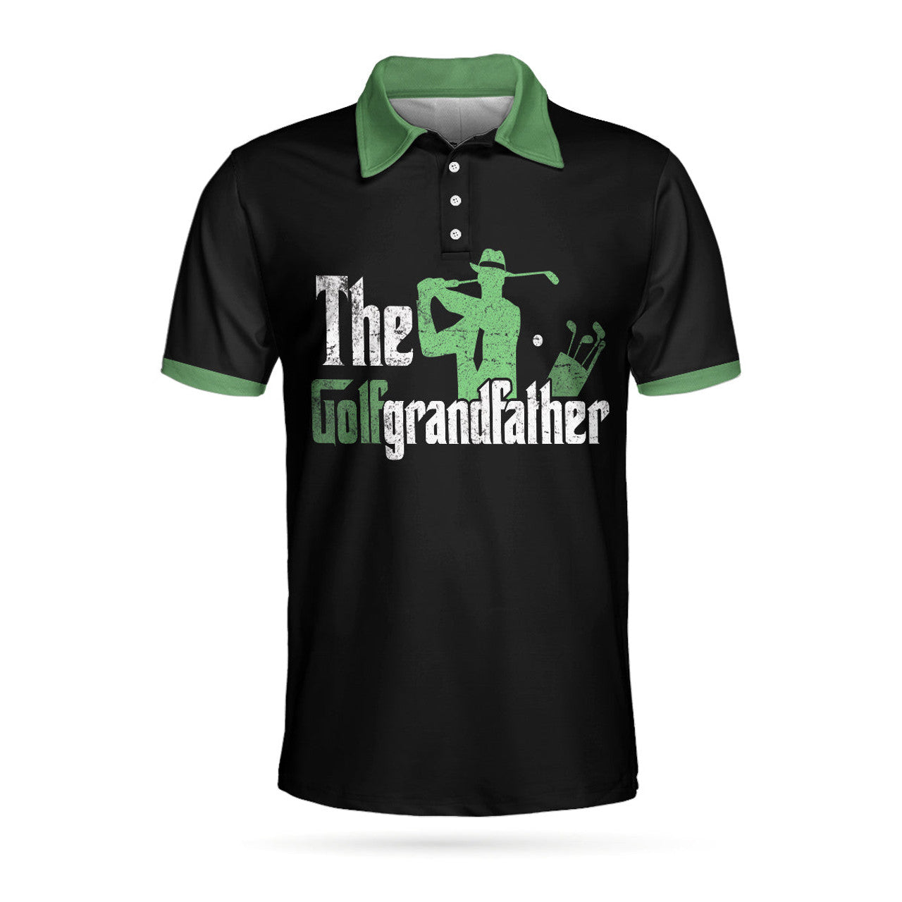 Best Grandpa By Par Golf Shirt The Godfather Theme Men's Polo Shirt S-5XL