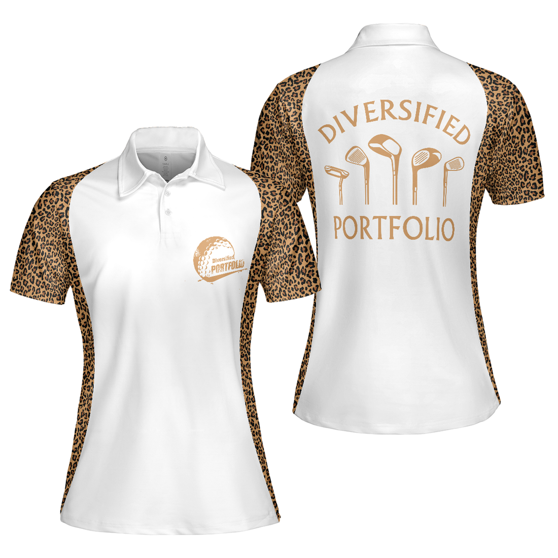 Diversified Portfolio Golf Short Sleeve Women's Polo Shirts S-5XL