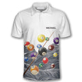Custom Retro Billiard Pattern Shirt for Men Team Men's Polo Shirt S-5XL